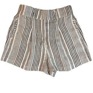 C&C California 100% linen high waisted shorts